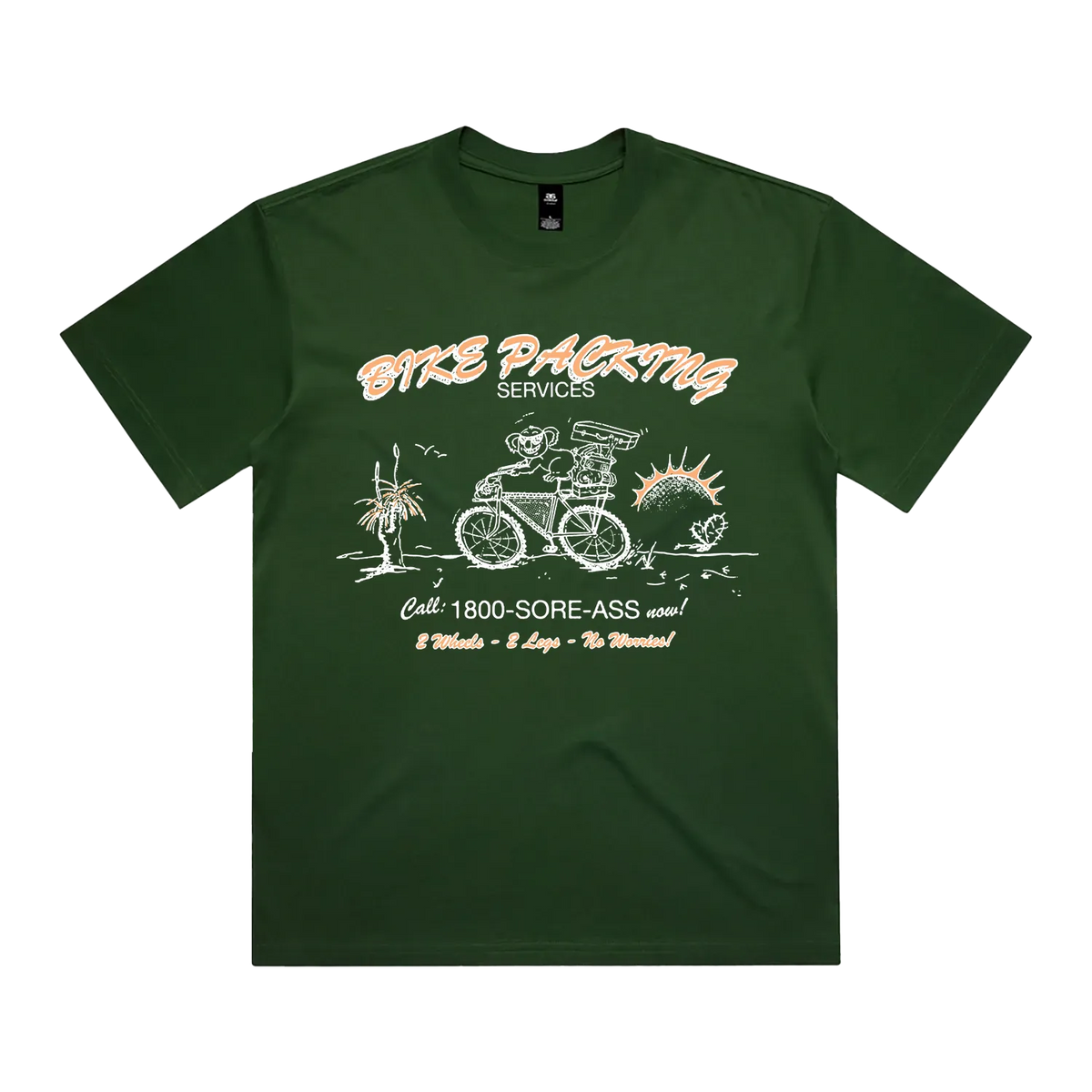 Forest Green front flat lay